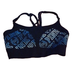 Victoria's Secret Ultimate  Sports bra.. size small.  Black, white and blue.